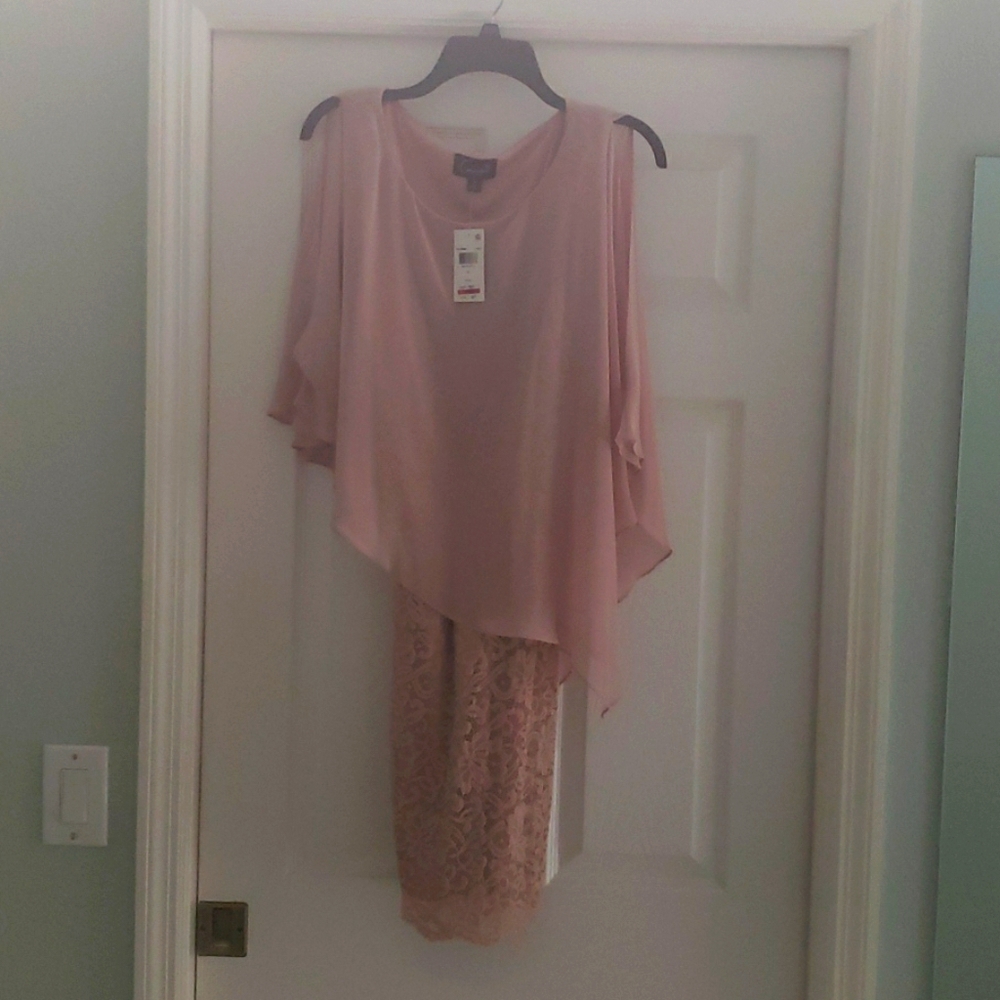 Soft pink cocktail dress